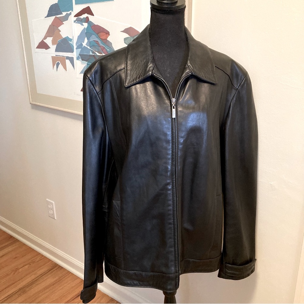 Vintage Cole Haan Leather Jacket Size L